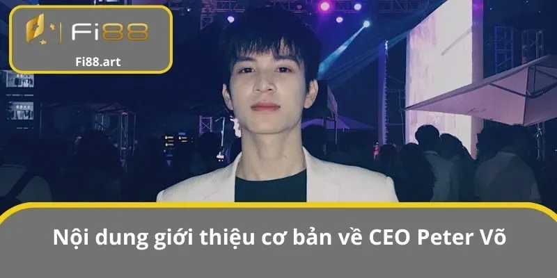 Nội dung giới thiệu cơ bản về CEO Peter Võ